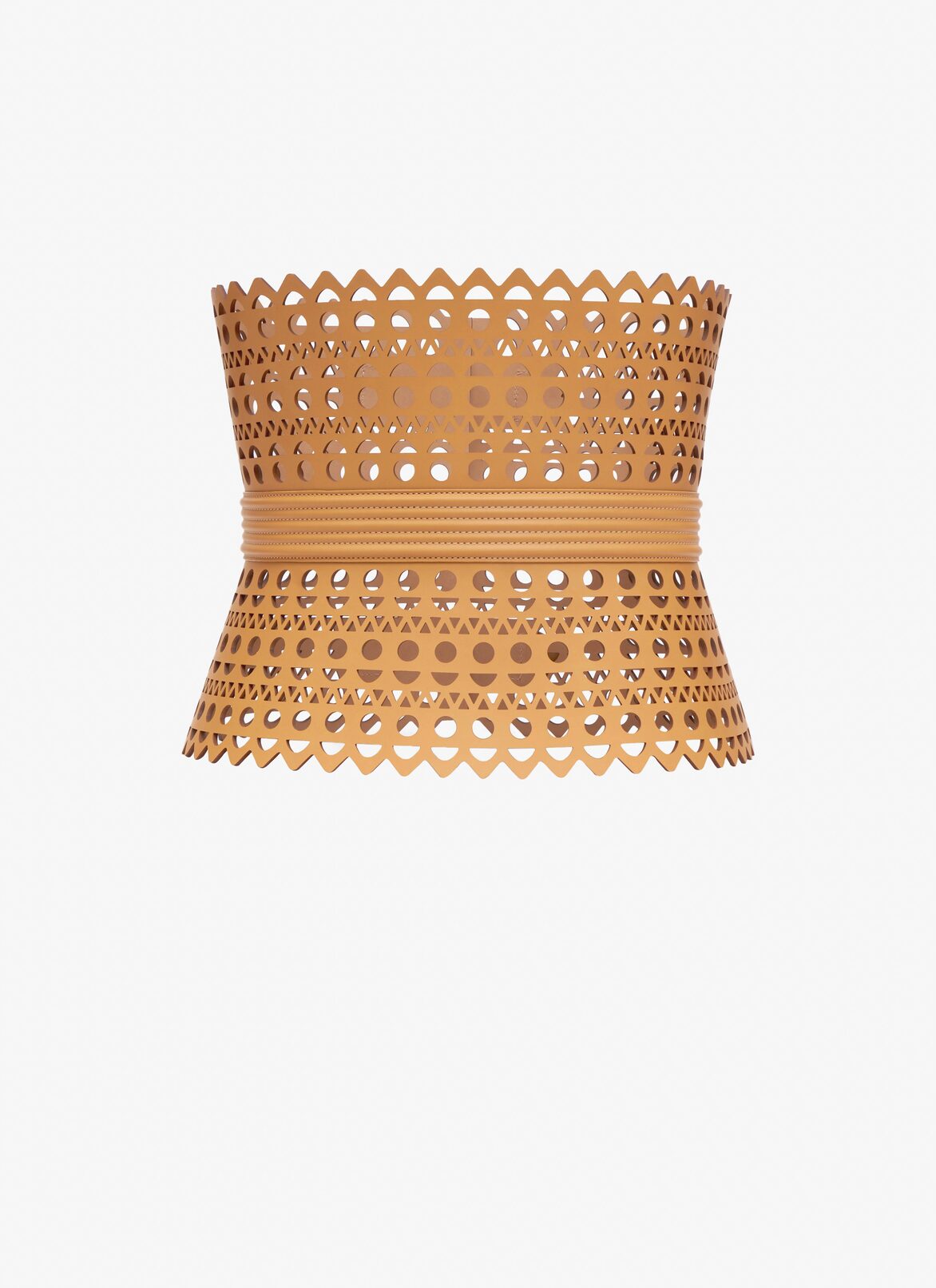Corset belt in vienne calfskin ALAÏA BEIGE CORSET BELT IN VIENNE CALFSKIN